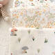 Fantasy pure cotton twill fabric, Xinjiang long-staple cotton bed sheet, quilt cover, baby blanket, cartoon floral baby cotton cloth, mushroom dog, half a meter price