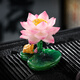 Color-changing tea pet ornaments can raise high-end creative Zen lotus golden toad tea play tea table tea table lucky tea accessories golden toad play dew