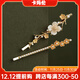 KAMALUN hairpin female bangs hairpin one-word clip side light luxury hair trim edge clip super fairy temperament flower hairpin high-end French flower one-word clip