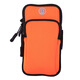 Outdoor running sports mobile phone arm bag for men and women cycling fitness wrist bag wholesale waterproof arm strap crossbody halter bag diving material arm bag-orange universal for mobile phones below 6.8 inches