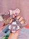 Yusenyi is suitable for Dongfeng Yipai 007 key cover 2024 new e008 four-wheel drive car remote control protection bag buckle Gemstone pink + pure pink mini bear + diamond ring round rope