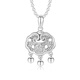 WAN FU LONG platinum PT950 pendant Ping An Fu Ruyi lock women's platinum pendant birthday gift for girlfriend Ping An Ruyi pendant free s925 necklace 3.33g