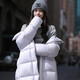 2025 Winter Korean New Style Down Jacket Women's Thickened Warm Puff Style Fashionable Versatile Hooded Jacket Short Style Dark Black M Recommended 110-130 Jin Jin equals 0.5 kg