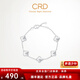 CRD Ke Laidi Spot Sparkling pt950 Platinum Four-leaf Clover Bracelet Women's Lucky Five Flowers Anniversary Gift 9.35g
