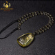 Bailuoqi Natural Citrine Native Buddha Pendant Necklace Men's Puxian Bodhisattva Twelve Zodiac Dragon and Snake Amulet Pendant Citrine Rabbit Manjushri Bodhisattva with Bead Chain