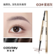 Color Key Colachi three-dimensional profile color-holding eyebrow pencil for men and women, fine refill, water-resistant, sweat-resistant, not easy to fade, Mother's Day gift 03 Star Rock Gray