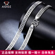 Aido Diamond PT950 platinum necklace for men, platinum centipede chain, thick, flat, domineering boss chain, deposit, hanging customization, other Specifications, contact customer service