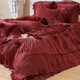 Fantasy wedding four-piece milk velvet festive quilt cover big red baby velvet bed sheet bed cover dowry rose melody-red bed sheet 1.8m bed sheet four-piece set quilt cover 200x230