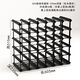 Cat pine wine rack black wine cabinet grid storage storage red wine rack creative home wooden wine rack ornaments 6X5 grid-235mm depth-pine