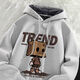 Boys' fleece sweatshirt winter hooded top children's coat autumn and winter thickened one-piece fleece large size children's clothing for boys Mika fleece style carton 120 120cm