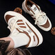 Adidas clover men's shoes 2025 autumn and winter new sports casual shoes retro fashion wear-resistant breathable low-top sneakers IG3900/off-white/dark brown/light brown 39 (inner length 240mm)