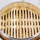 First idea (CHUGOUXIANG) Commercial dim sum steamer bamboo steamer rice steamer steamer stainless steel edge steamer grid Cantonese style morning tea restaurant steamer two cages and one cover (2 cloth mats included) 21.5cm