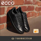 ECCO men's shoes casual sneakers men's shoes versatile lace-up trendy low-top shoes street lightweight 521304 HL black 52130451052 41