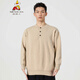 Scarecrow 2025 Autumn and Winter New Old Money Style Henry Collar Pullover Sweater Men's Loose Casual Solid Color Top Chinese Red S (100-130Jin Jin equals 0.5kg)
