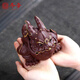 Winter Emperor Yixing Purple Clay Tea Pet Golden Toad Ornaments Boutique Chen Hongjun Handmade Rabbit Golden Toad Pixiu Tea Tray Decoration Tea Play Chen Hongjun-Golden Rabbit Toad
