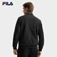 FILA Official Men's Woven Jacket 2025 Winter New Business Commuting Jacket Basic Casual Jacket True Black-BK L 175/96A/L