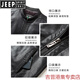 JEEP SPIRIT spring, autumn and winter middle-aged men's stand-up collar leather jacket, middle-aged and elderly dad's jacket, velvet and thickened grandpa leather jacket, black, velvet, thickened L 175 120Jin Jin is equal to 0.5 kg within