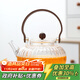 SUSHI CERAMICS high borosilicate glass teapot thickened teapot Kung Fu tea set pumpkin handle kettle 800ml transparent color