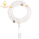 Bailuoqi Mani Brazilian white crystal 108 natal Buddha hand string crystal beads bracelet rosary jewelry for men and women natal Buddha heart mantra (rat) beads 6mm