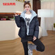 YAYA short down jacket for women 2025 new winter small Maillard casual thickened cold-proof hooded jacket HN Khaki M /160