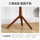 Jingjiayi solid wood coat rack floor-standing clothes rack living room balcony bedroom clothes rack triangular leg vertical bag rack