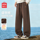 MINISO Pants Boys Winter Japanese Heavy Duty Velvet Thickened Casual Pants Youth High Street Scimitar Pants Black XL