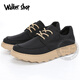 Walker Shop Canvas Shoes Men's 2025 New Versatile Breathable Men's Cloth Shoes Light Casual Shoes Men's Comfortable Men's Shoes Black Inner Increase 41 Leather Shoe Size