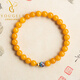 Yogurt natural beeswax bracelets for women amber beads cultural toys cloisonne lotus beads antique style bracelet beads 8mm