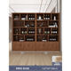 Zhong Zhang Gui solid wood ecological board wine cabinet wall-mounted living room display cabinet commercial wine rack 2024 new home new Chinese style door-to-door delivery combination model-increased pitch 120cm+12