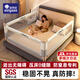 AOTGSSE/Edison bed fence baby fence bed guardrail bedside bed fence safety guardrail anti-fall one side baffle cream white 2.0 meters single-sided installation silent lifting