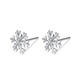 Wanfulong 2025 new platinum snowflake earrings for women pt950 shiny platinum commuting versatile high-end earrings gift PT950 platinum snowflake earrings 0.98g