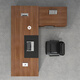 Boxen Boss Desk President's Desk Simple Modern Desk Manager Desk Office Chair Combination Supervisor Office Furniture Executive Desk 1.6 Meter Boss Desk