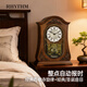 RHYTHM medieval style solid wood clock with original Japanese silent music movement hourly table clock desktop European style large table clock CRH165NRO6 12*26*34.5cm