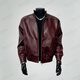 MANVEION Red Rabbit Retro Motorcycle Leather Jacket Bomber Thick Warm Autumn and Winter Shoulder Stand Collar Jacket Red Rabbit (Limited to the Year of the Horse)