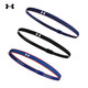 Diadema de Under Armour (Under Armour) para hombres y mujeres Deportes Deportes de sudor que abastece la cabeza de sudor que corre el cinturón anti-sudorbola diadema de baloncesto corbata corbata de corbata 22610623-001/tres paquetes