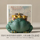 2025 Chinese-style creative Tianji Golden Toad desktop decorations, office study, money dropped from the sky, tea pet decorations, green sandstone colored gold magical four beast ornaments_Tianji Golden Toad gift box without Specifications