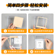 International Electrician Type 86 Socket Waterproof Box Self-adhesive Switch Power Supply Protective Cover Splash-proof Box Bathroom Toilet Socket Waterproof Cover Type 86 Adhesive Type-Transparent