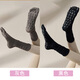 MIANCIYUAN Yoga Socks Women's Five Toe Socks Mid-Tube Pilates Fitness Calf Socks Anti-Slip Stockings Gray + Navy One Size 35-40 Imported Rubber Will Not Fall Off/Calf Shaping Stockings Versatile/Five