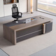 Mudini boss office desk and chair combination simple modern executive desk high-end manager worktable supervisor leader president table 2.4 meters boss table short style/single cabinet