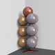 Movable yoga ball rack storage rack storage wave speed ball storage rack Pilates gym small storage rack gold can store 9 balls and can hold 45-75CM