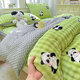 Fantasy thickened beanie fleece rabbit plush quilt, autumn and winter children's quilt, winter quilt, single dormitory learning blanket, panda rabbit fleece beanie quilt 110x150cm 2Jin Jin equals 0.5 kg single beanie quilt