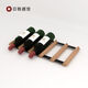 Jieyunmao wine rack ornaments drawer refrigerator storage bracket single-layer flat wine rack built-in household solid wood wine rack 2X0.5 grid-300 depth-Sapele wood