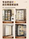 Shantou Lincun home balcony storage cabinet sun protection living room integrated storage cabinet bedroom storage cabinet children's bookcase simple wardrobe new product 7 layers three doors long 120 * deep 42 * high 200cm free universal wheel * 4 hooks * 3