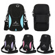 New sports arm bag outdoor fitness running mobile phone arm bag men and women cycling wrist bag arm strap bag lightweight black (normal version without straps two layers