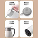 Xinmeiya thermos kettle large capacity household 2025 new glass liner insulation thermos kettle dormitory thermos thermos ivory white 2L 1.6L/1.3L/1L various 2000 ml
