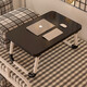 Foldable bed desk dormitory study table home bedroom bay window lazy table student bedside study table welfare best-selling black 60*40*28