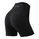 Five-point yoga pants women's outer wear summer thin high-waisted belly-control butt-lifting tight fitness running sports cycling shorts black-five points S