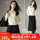 Late White New Product 2025 Winter Style Woolen Round Neck Fashion Sweater Temperament Versatile Soft Waxy Pullover Sweater Women's Beige S