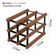 The middle shopkeeper's light luxury red wine rack and wine storage. Diamond-shaped sapele wood wine rack. Simple and modern hundred-grid wine cellar design. 2X2 grid square-235mm-sapele wood.