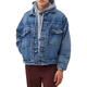 Levi's (Levi's) SS22 single-breasted solid color denim jacket men's blue blue M